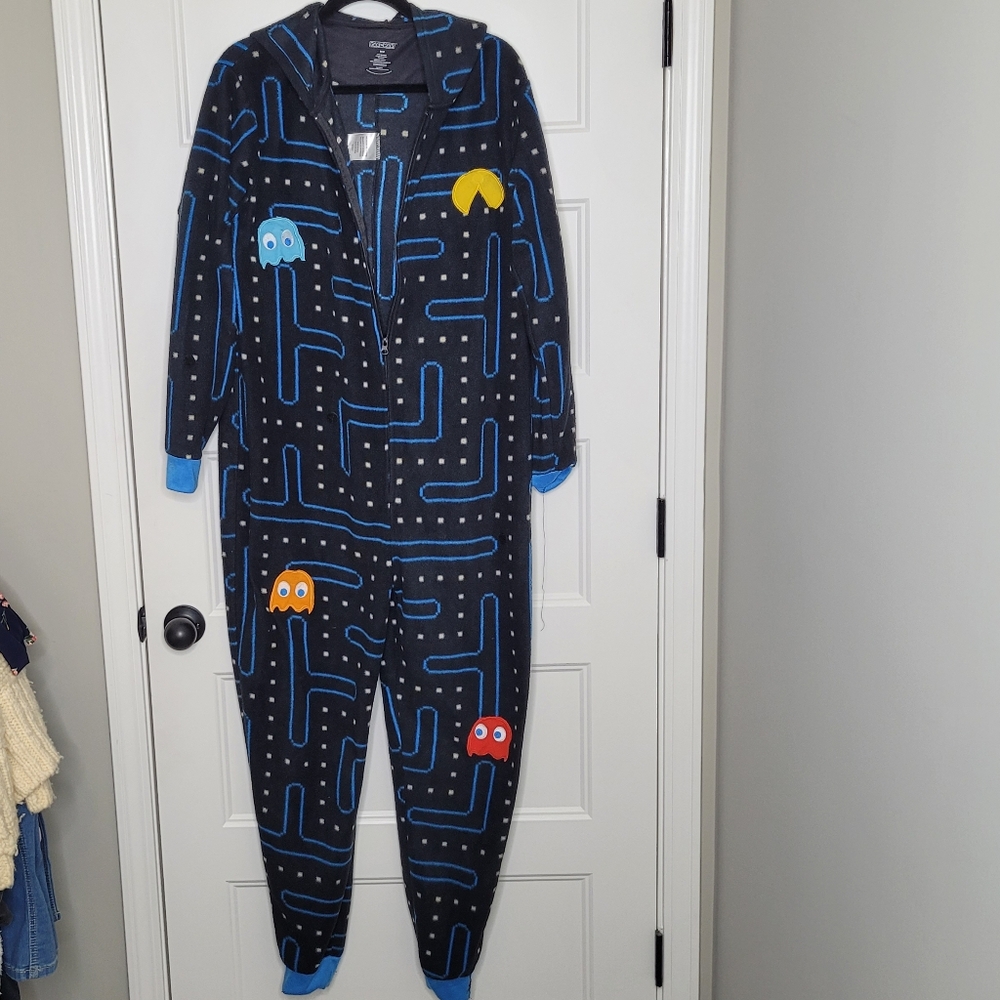 Pac-Man M Hooded Onesie